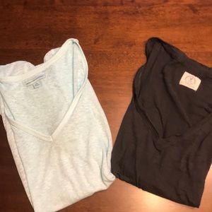 Two American Eagle burn out t-shirts